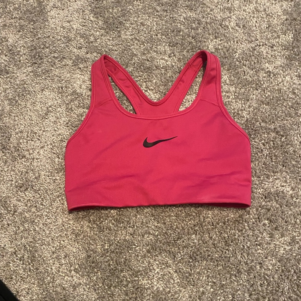 Hot pink Nike sports bra size S